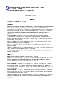 4to. Grado Lengua 2016.