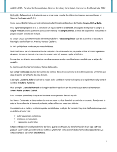 Angiología - Facultad de Humanidades, Ciencias Sociales y de la