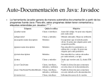 Auto-Documentación en Java: Javadoc
