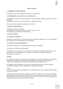 1 de 9 FICHA TÉCNICA 1. NOMBRE DEL MEDICAMENTO