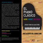 EL PIANO CLÁSICO - Universidad Popular de Albacete