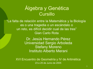 Algebra y Genética - Universidad Sergio Arboleda