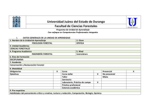 Fisiolog&iacute;a Forestal - Facultad de Ciencias Forestales