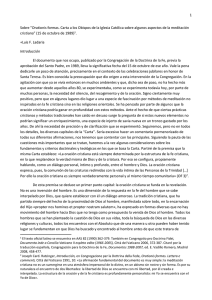 1 Sobre “Orationis formas. Carta a los Obispos de la Iglesia Católica