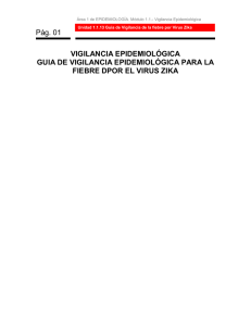 Guía de vigilancia virus Zika
