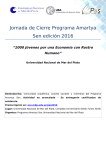 Jornada de Cierre Programa Amartya Sen edición 2016