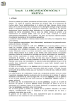 Tema 8. LA ORGANIZACIÓN SOCIAL Y POLÍTICA.