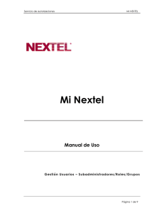 Servicio de Autorizaciones- Manual de uso Mi Nextel