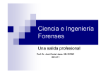 Ciencia e Ingeniería Forenses