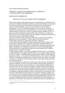 almacenamiento de embriones - "Mujer y realidad del Aborto".