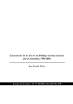 Estimación de la Curva de Phillips neokeynesiana para Colombia
