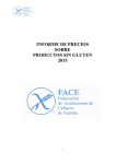 INFORME DE PRECIOS 2015 - Federación de Asociaciones de