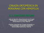 cirugía ortopédica en personas con hemofilia