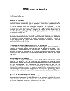 CEM Dirección de Marketing