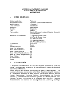Matem&aacute;ticas - Fitotecnia - Universidad Aut&oacute;noma Chapingo