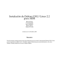 Instalación de Debian GNU/Linux 2.2 para ARM