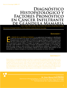 Diagnóstico Histopatológico y Factores Pronóstico en Cáncer