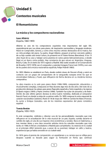 La música y los compositores nacionalistas