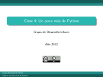 Clase 4: Un poco más de Python