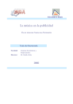 pdf La música en la publicidad / Óscar Antonio Santacreu