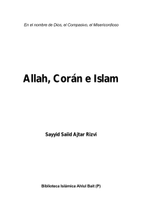 Allah, Corán e Islam - Biblioteca Islámica Ahlul Bait