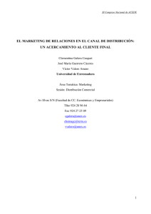 el marketing de relaciones en el canal de distribución