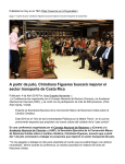A partir de julio, Christiana Figueres buscará mejorar el sector