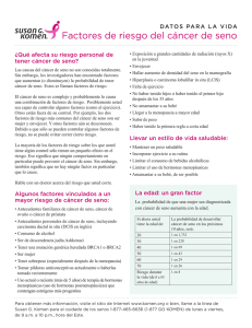 Factores de riesgo del cáncer de seno