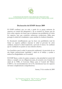 Declaración del ENSP Atenas 2009