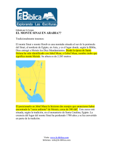 El Monte Sinai en Arabia.