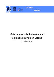 6. Guía de procedimientos para la vigilancia de gripe en España