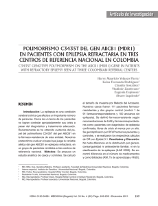 POLiMORFiSMO c3435T deL Gen ABcB1