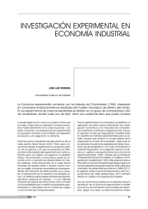 investigación experimental en economía industrial