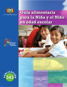 343 Guía alimentaria para la Niña y el Niño en edad escolar