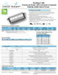 BoxRayz® 400 Fuente de Poder LED Corriente Constante PS0700