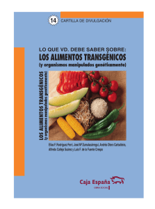 los alimentos transgénicos