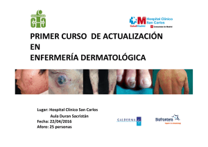 primer curso de actualización en enfermería dermatológica