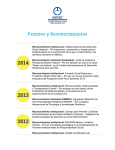 Premios y Reconocimientos