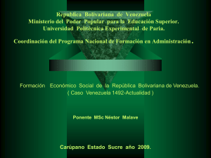 Formación Económico Social - Universidad Politécnica Territorial de