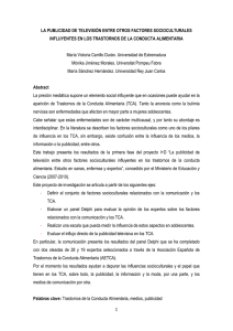 LA PUBLICIDAD DE TV ENTRE OTROS FACTORES