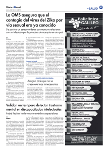 La OMS asegura que el contagio del virus del