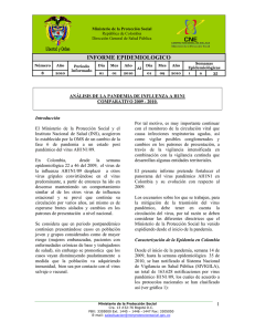 informe epidemiologico - Ministerio de Salud y Protecci&oacute;n Social