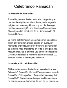 Celebrando Ramadán
