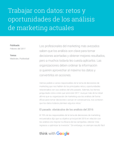 Trabajar con datos: retos y oportunidades de los análisis de