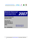 Historia Universal Contemporánea 2007