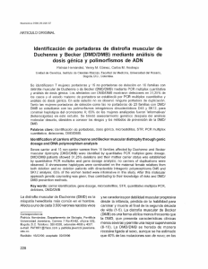 Identificación de portadoras de distrofia muscular de Duchenne y