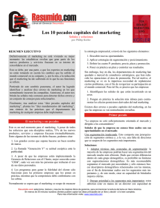 Los 10 pecados capitales del marketing