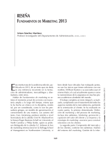reseña fundamentos de marketing 2013 - Zaloamati