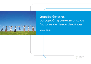 OncoBarómetro, conocimiento factores de riesgo