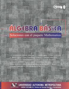 algebra basica. soluciones con el paquete mathematica
